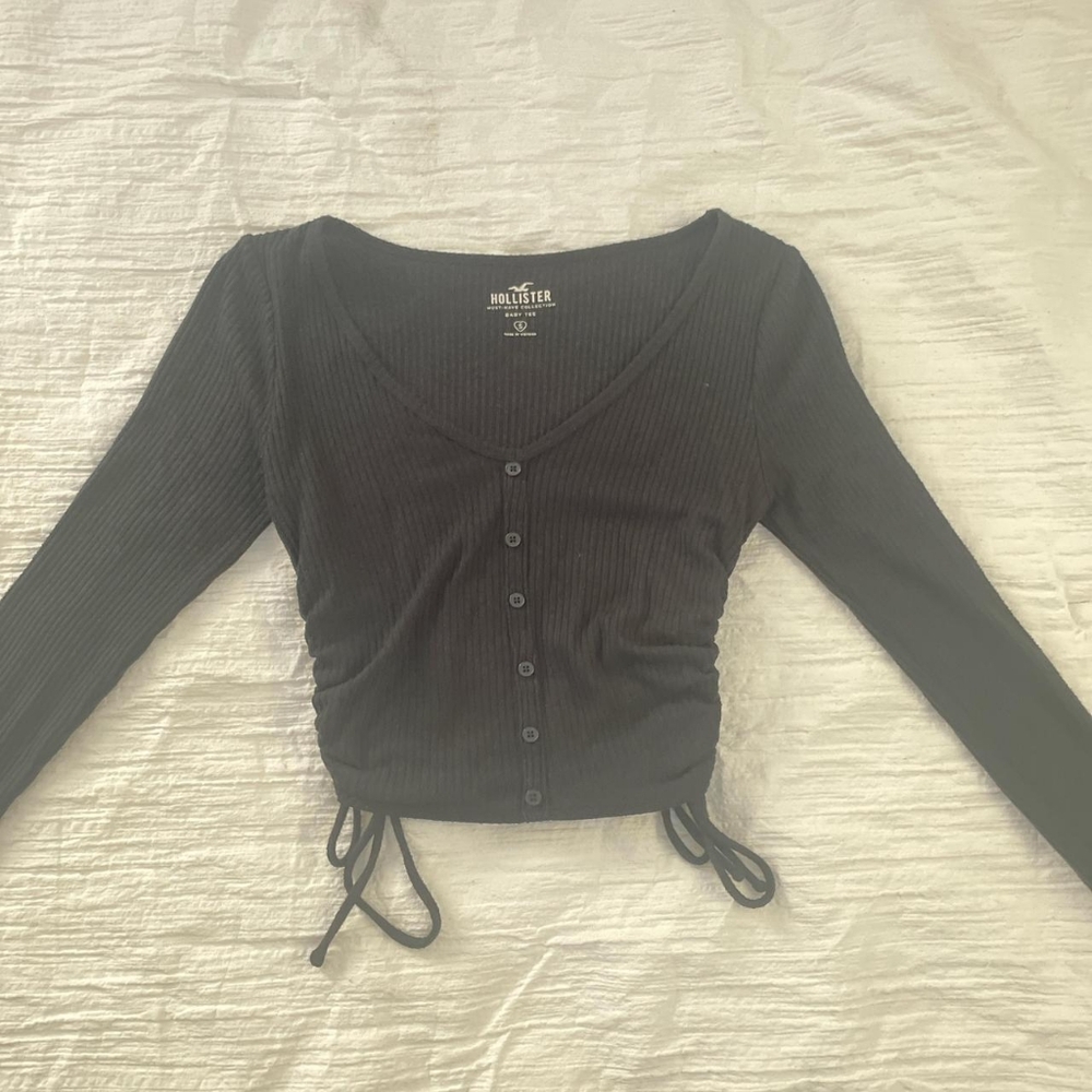 Hollister Co. Women's Black Crop-top